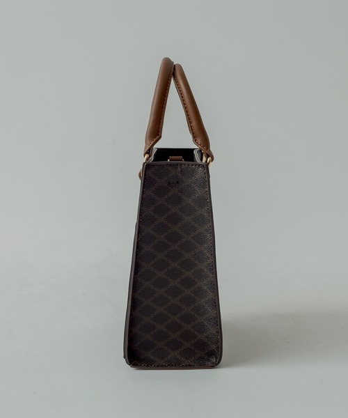 mystic(ミスティック)の「モノグラムスクエアBAG(ショルダーバッグ・レディース・ブラウン/ベージュ・ONE SIZE)」の6枚目の写真