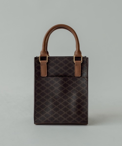 mystic(ミスティック)の「モノグラムスクエアBAG(ショルダーバッグ・レディース・ブラウン/ベージュ・ONE SIZE)」の7枚目の写真