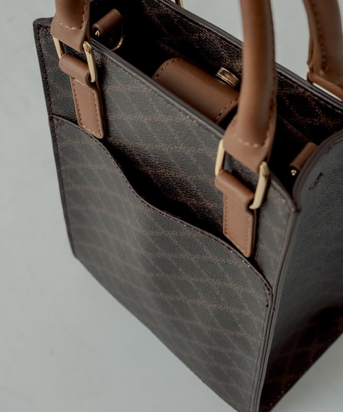 mystic(ミスティック)の「モノグラムスクエアBAG(ショルダーバッグ・レディース・ブラウン/ベージュ・ONE SIZE)」の9枚目の写真