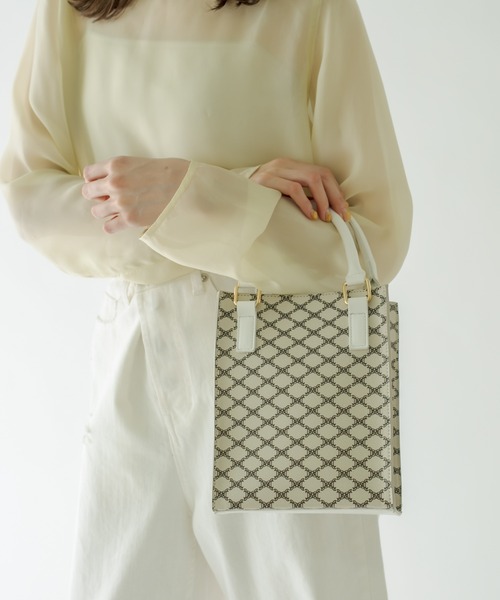 mystic(ミスティック)の「モノグラムスクエアBAG(ショルダーバッグ・レディース・ブラウン/ベージュ・ONE SIZE)」の10枚目の写真