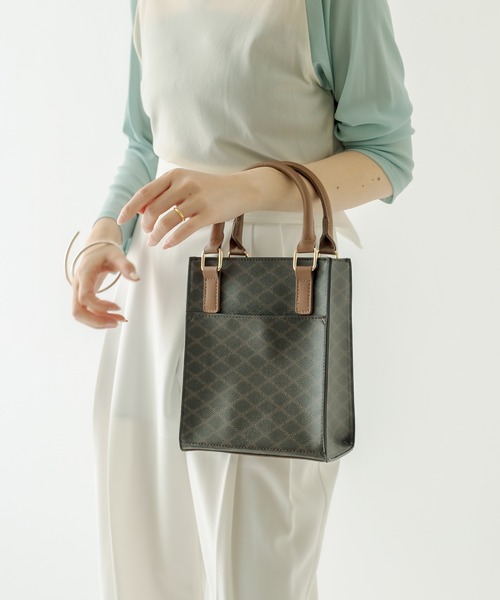 mystic(ミスティック)の「モノグラムスクエアBAG(ショルダーバッグ・レディース・ブラウン/ベージュ・ONE SIZE)」の15枚目の写真