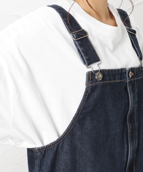 Dickies（ディッキーズ）の「Dickies ディッキーズ デニムジャンパースカート（ジャンパースカート・レディース・アイボリー/カーキ/ワンウォッシュ・L/M）」の10枚目の写真