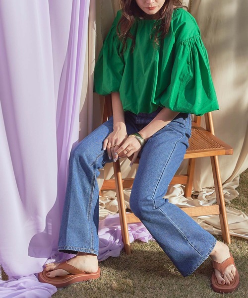 titivate（ティティベイト）の「ﾌｪｲｸﾚｻﾞｰｽｸｴｱﾄﾝｸﾞｻﾝﾀﾞﾙ（サンダル・レディース・ホワイト系その他/ブラウン/ホワイト系その他2・S/L/M）」の22枚目の写真