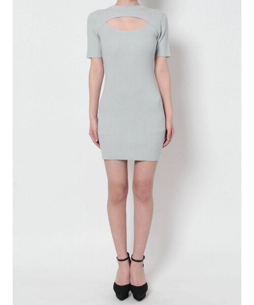 RESEXXY（リゼクシー）の「バスト切り替えニットワンピース（ワンピース・レディース・ベージュ/モカ/ブラック/ブルー・MEDIUM/SMALL）」の18枚目の写真