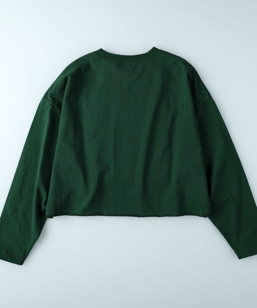 CONVERSE（コンバース）の「【CONVERSE】フロントロゴショートロンＴ（Tシャツ/カットソー・レディース・ホワイト/ブラック/グリーン・M/L）」の10枚目の写真