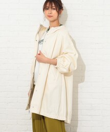 Cutie Blonde | 【S-L】コットンカラーフードコート(その他アウター)