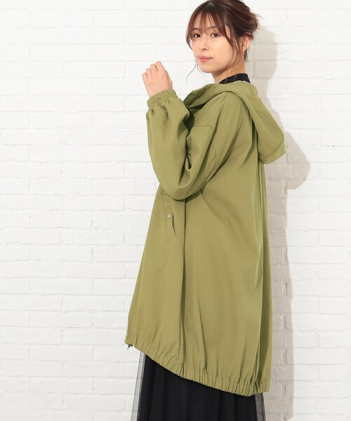 Cutie Blonde（キューティーブロンド）の「◆【S-L】コットンカラーフードコート（その他アウター・レディース・カーキ/グリーン/アイボリー・01/02/03）」の19枚目の写真