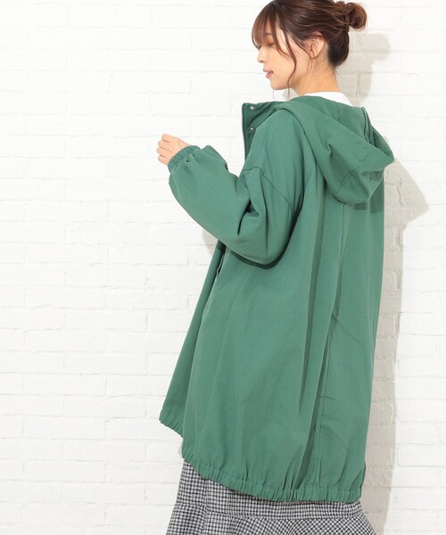 Cutie Blonde（キューティーブロンド）の「◆【S-L】コットンカラーフードコート（その他アウター・レディース・カーキ/グリーン/アイボリー・01/02/03）」の7枚目の写真