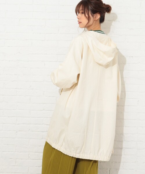 Cutie Blonde（キューティーブロンド）の「◆【S-L】コットンカラーフードコート（その他アウター・レディース・カーキ/グリーン/アイボリー・01/02/03）」の9枚目の写真