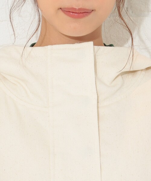 Cutie Blonde（キューティーブロンド）の「◆【S-L】コットンカラーフードコート（その他アウター・レディース・カーキ/グリーン/アイボリー・01/02/03）」の15枚目の写真
