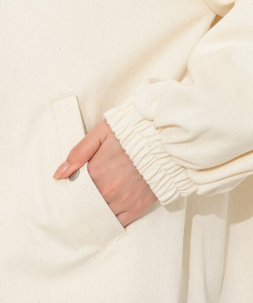 Cutie Blonde（キューティーブロンド）の「◆【S-L】コットンカラーフードコート（その他アウター・レディース・カーキ/グリーン/アイボリー・01/02/03）」の18枚目の写真