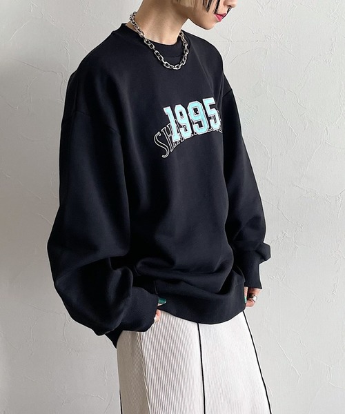 PAGEBOY（ページボーイ）の「ナンバーカレッジプルオーバー（スウェット・レディース・ブラック/オートミール/ブルー・FREE）」の21枚目の写真