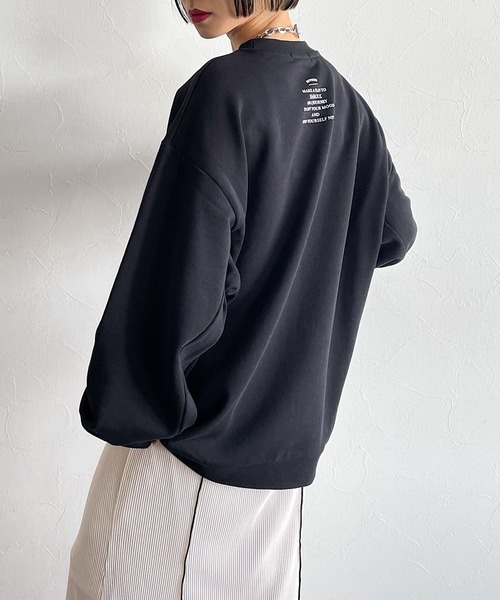 PAGEBOY（ページボーイ）の「ナンバーカレッジプルオーバー（スウェット・レディース・ブラック/オートミール/ブルー・FREE）」の14枚目の写真