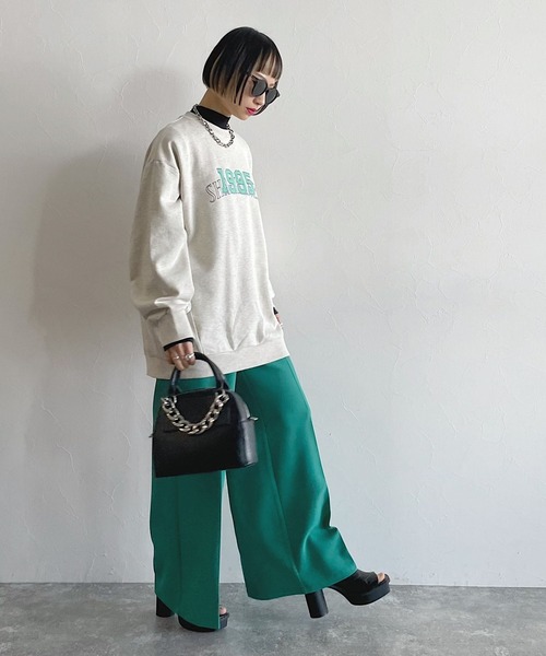 PAGEBOY（ページボーイ）の「ナンバーカレッジプルオーバー（スウェット・レディース・ブラック/オートミール/ブルー・FREE）」の11枚目の写真