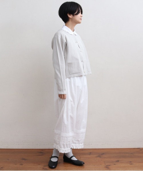 aimer le mieux（エメルミュー）の「aimer COTTONミラノリブクルーカーディガン（カーディガン/ボレロ・レディース・ダークネイビー/モスグリーン/グレー・FREE）」の22枚目の写真