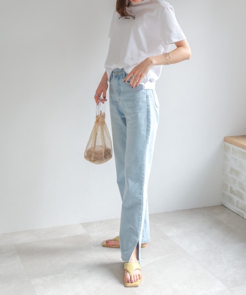 VIVIAN（ヴィヴィアン）の「スクエアトゥパデッド(パテッド)トングフラットサンダル（サンダル・レディース・ベージュ/グリーン/ブラック/イエロー/アイボリー・L/S/M/LL）」の11枚目の写真