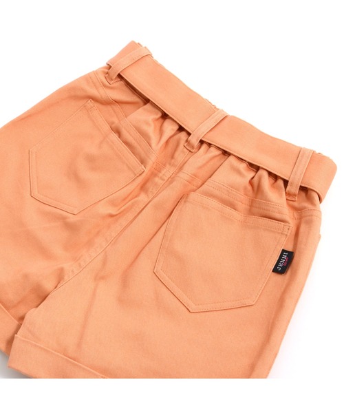 JENNI love（ジェニィラブ）の「共地ベルト付きショーパン（その他パンツ・キッズ・ベージュ/オレンジ/ミント・130cm/140cm/150cm/160cm）」の7枚目の写真