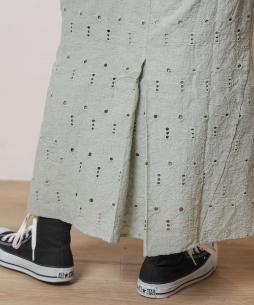 flower（フラワー）の「ガーデンレーススカート（スカート・レディース・カーキ/アイボリー・FREE）」の14枚目の写真