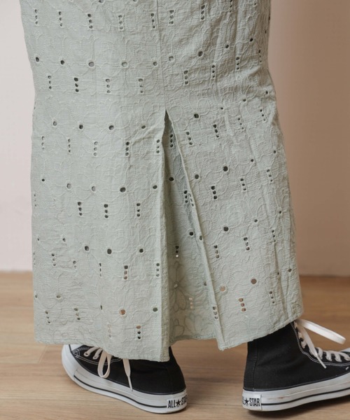 flower（フラワー）の「ガーデンレーススカート（スカート・レディース・カーキ/アイボリー・FREE）」の15枚目の写真