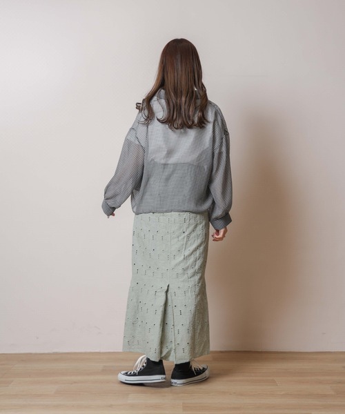 flower（フラワー）の「ガーデンレーススカート（スカート・レディース・カーキ/アイボリー・FREE）」の18枚目の写真