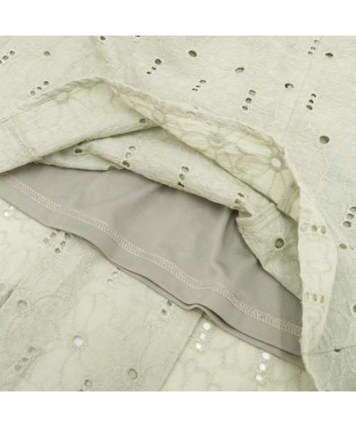 flower（フラワー）の「ガーデンレーススカート（スカート・レディース・カーキ/アイボリー・FREE）」の20枚目の写真