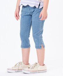 接触冷感ニットデニムサブリナパンツ 7分丈