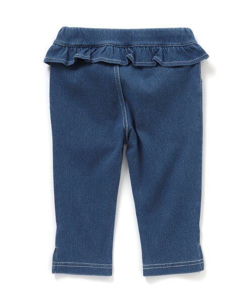 Seraph（セラフ）の「接触冷感ニットデニムサブリナパンツ 7分丈（その他パンツ・キッズ・サックスブルー/ピンク/ブルー/グリーン/チェック・90/100/110/120/80/130/95/70/140）」の9枚目の写真