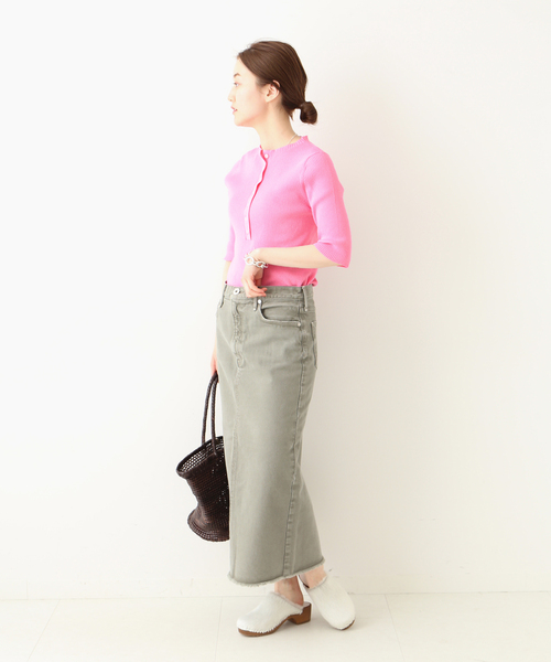 IENA（イエナ）の「三ツ杢リブプルオーバー◆（ニット/セーター・レディース・ベージュ/ネイビー/ピンク/ナチュラル・FREE）」の14枚目の写真