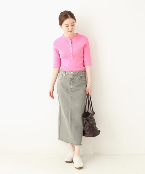 IENA（イエナ）の「三ツ杢リブプルオーバー◆（ニット/セーター・レディース・ベージュ/ネイビー/ピンク/ナチュラル・FREE）」の13枚目の写真