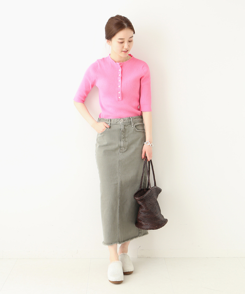 IENA（イエナ）の「三ツ杢リブプルオーバー◆（ニット/セーター・レディース・ベージュ/ネイビー/ピンク/ナチュラル・FREE）」の12枚目の写真