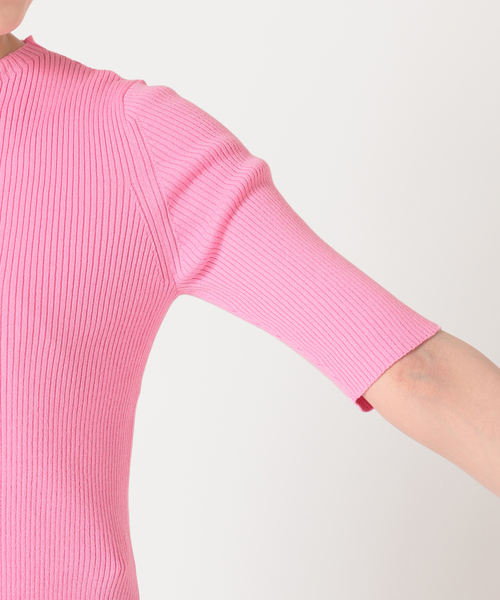 IENA（イエナ）の「三ツ杢リブプルオーバー◆（ニット/セーター・レディース・ベージュ/ネイビー/ピンク/ナチュラル・FREE）」の6枚目の写真