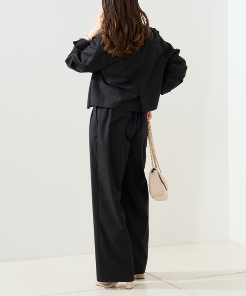 Chico（チコ）の「アシメデザインタックスラックスパンツ（スラックス・レディース・グレー/アイボリー/ピンク/ブラック・FREE）」の13枚目の写真