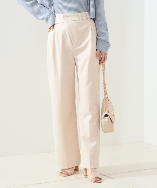 Chico（チコ）の「アシメデザインタックスラックスパンツ（スラックス・レディース・グレー/アイボリー/ピンク/ブラック・FREE）」の18枚目の写真