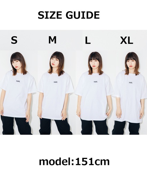 X-girl（エックスガール）の「BARBED WIRE LOGO S/S GIRLS TEE/エックスガールロゴ　コンパクトTシャツ（Tシャツ/カットソー・レディース・ホワイト/ブラック/ブラウン・M/S）」の14枚目の写真