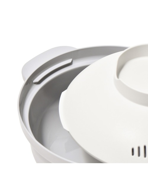 Francfranc（フランフラン）の「らくチン レンジ調理鍋 グレー（鍋/フライパン・レディース・グレー・FREE）」の5枚目の写真