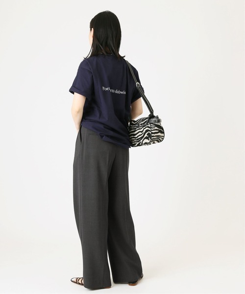 journal standard L'essage（ジャーナルスタンダードレサージュ）の「VISPOLYNOトロタックパンツ（その他パンツ・レディース・グレー/ブラウン・36/38）」の6枚目の写真