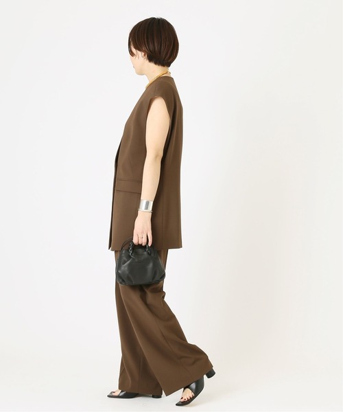 journal standard L'essage（ジャーナルスタンダードレサージュ）の「VISPOLYNOトロタックパンツ（その他パンツ・レディース・グレー/ブラウン・36/38）」の10枚目の写真