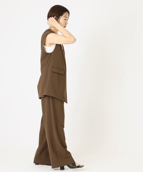 journal standard L'essage（ジャーナルスタンダードレサージュ）の「VISPOLYNOトロタックパンツ（その他パンツ・レディース・グレー/ブラウン・36/38）」の13枚目の写真