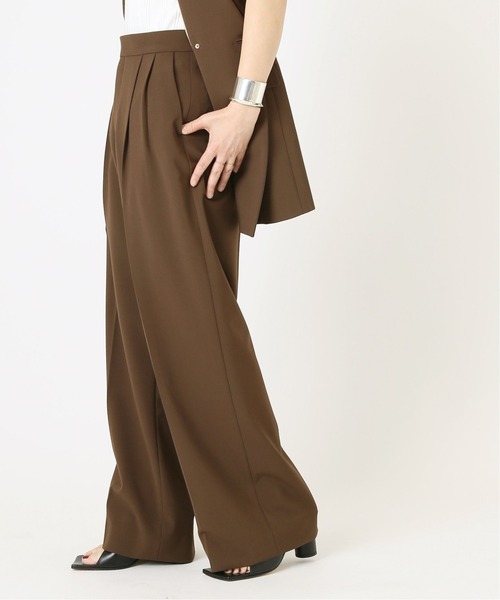 journal standard L'essage（ジャーナルスタンダードレサージュ）の「VISPOLYNOトロタックパンツ（その他パンツ・レディース・グレー/ブラウン・36/38）」の14枚目の写真