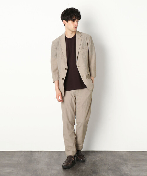 COMME　CA COMMUNE（コムサコミューン）の「【セットアップ対応】 イージーパンツ（スラックス・メンズ・ベージュ/ネイビー/オリーブ・SMALL/MEDIUM/LARGE）」の5枚目の写真