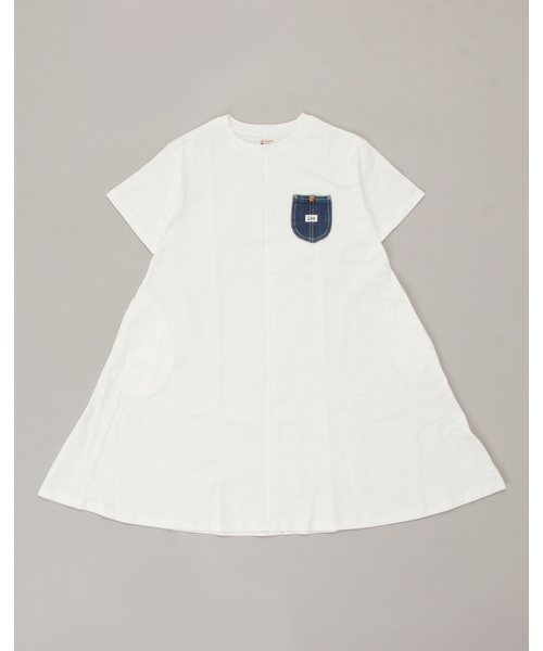 Lee（リー）の「Lee/リー　キッズ　デニムポケットワンピース（ワンピース・キッズ・ホワイト/ブラック/ブルー・150/130）」の11枚目の写真