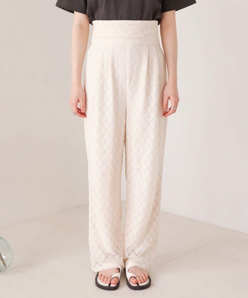 Bab（バブ）の「２WAYレースオールインワン（サロペット/オーバーオール・レディース・ブラック/オフホワイト・M）」の12枚目の写真