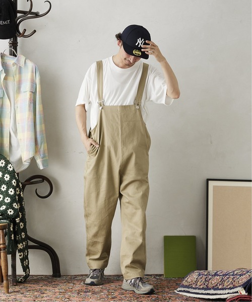 JOURNAL STANDARD relume（ジャーナルスタンダード　レリューム）の「CALIFORNIA OVERALL / オーバーオール（サロペット/オーバーオール・メンズ・ブラック/ベージュ/ブルー・MEDIUM/LARGE）」の3枚目の写真