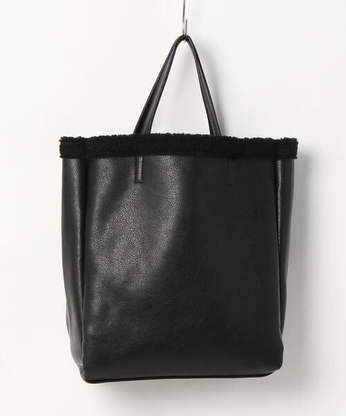 cache cache(カシュ カシュ)の「カシュカシュ cachecache / リバーシブルボアトート(トートバッグ・レディース・アイボリー/キャメル/ブラック/ブラウン/グリーン・FREE)」の11枚目の写真