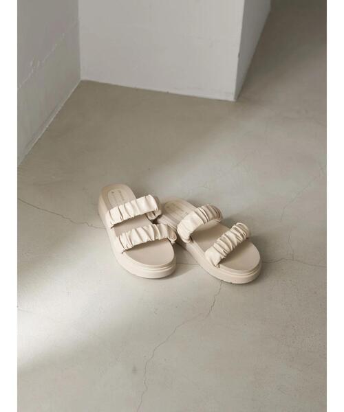 earth music&ecology（アースミュージックアンドエコロジー）の「ORiental TRaffic ギャザーサンダル（サンダル・レディース・ブラウン/アイボリー/モカ・S/M/L）」の21枚目の写真