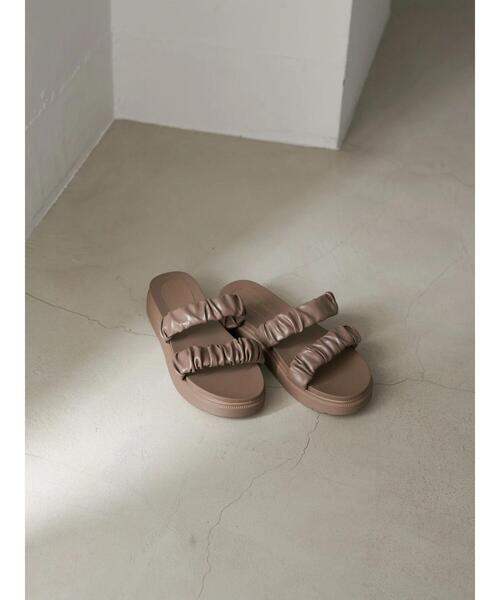 earth music&ecology（アースミュージックアンドエコロジー）の「ORiental TRaffic ギャザーサンダル（サンダル・レディース・ブラウン/アイボリー/モカ・S/M/L）」の15枚目の写真