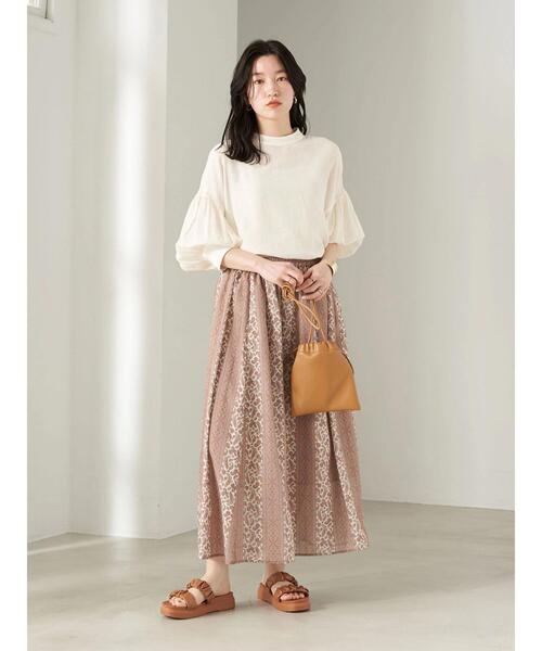 earth music&ecology（アースミュージックアンドエコロジー）の「ORiental TRaffic ギャザーサンダル（サンダル・レディース・ブラウン/アイボリー/モカ・S/M/L）」の16枚目の写真