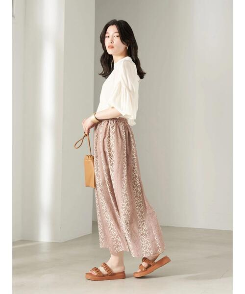 earth music&ecology（アースミュージックアンドエコロジー）の「ORiental TRaffic ギャザーサンダル（サンダル・レディース・ブラウン/アイボリー/モカ・S/M/L）」の19枚目の写真