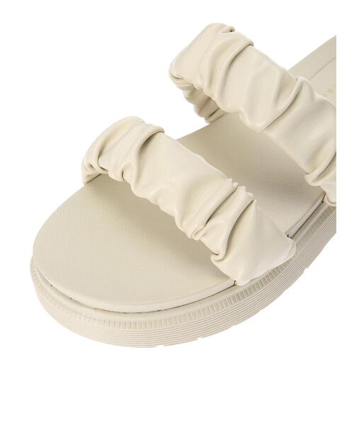 earth music&ecology（アースミュージックアンドエコロジー）の「ORiental TRaffic ギャザーサンダル（サンダル・レディース・ブラウン/アイボリー/モカ・S/M/L）」の8枚目の写真