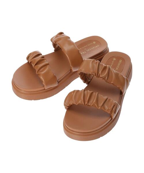 earth music&ecology（アースミュージックアンドエコロジー）の「ORiental TRaffic ギャザーサンダル（サンダル・レディース・ブラウン/アイボリー/モカ・S/M/L）」の17枚目の写真